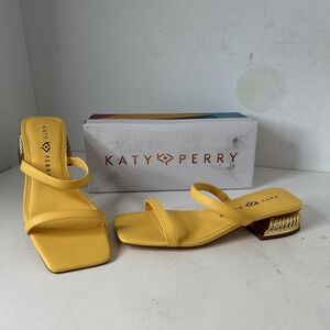 Katy Perry Framing Low Heel Sandal SIZE 7 SLIP ON SANDAL Pineapple